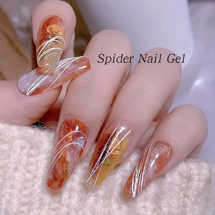 Spider Web Lines UV Gel Nail Art Polish