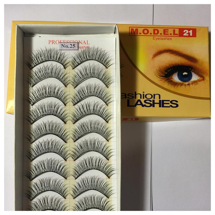 Model 21 False Eyelashes are handmade - 10 Pairs of Eyelashes