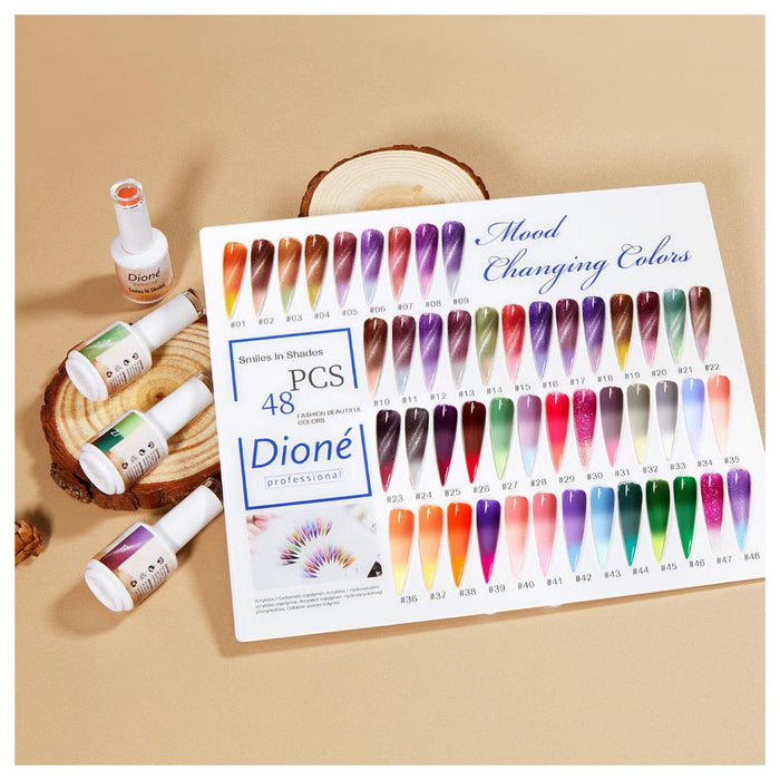 Smile in Shade: 48-Color Mood-Changing Nail Polish Collection