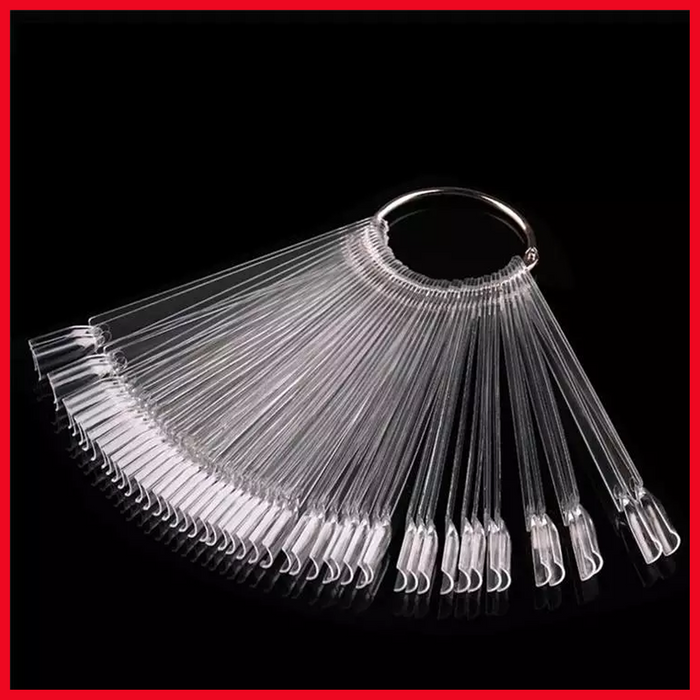 50Pcs False Display Nail Art Fan Wheel Polish