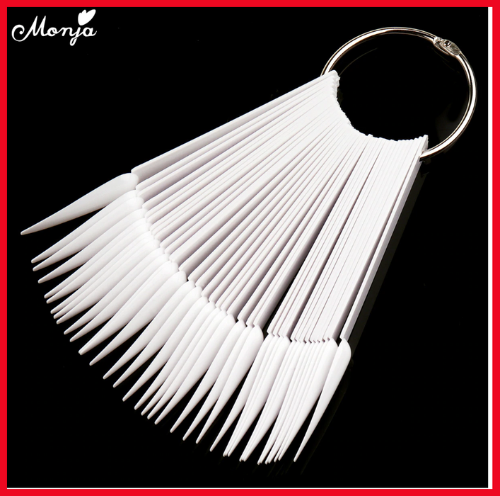 40pcs Sharp Fan Shaped Nail Art