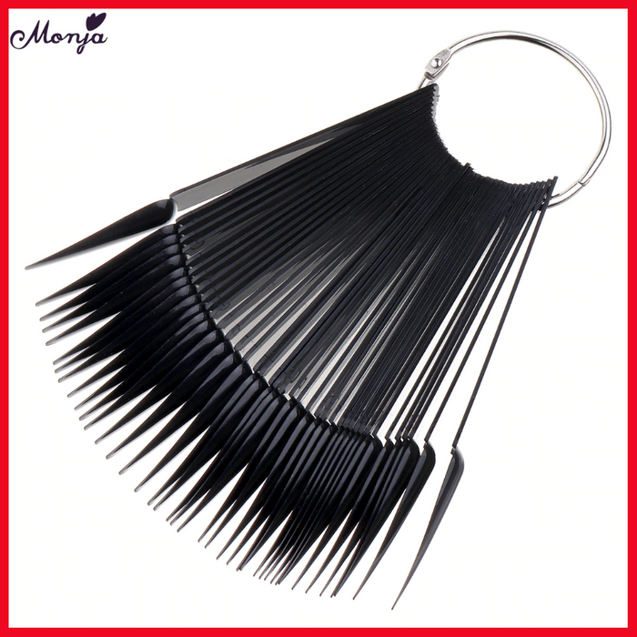 40pcs Sharp Fan Shaped Nail Art