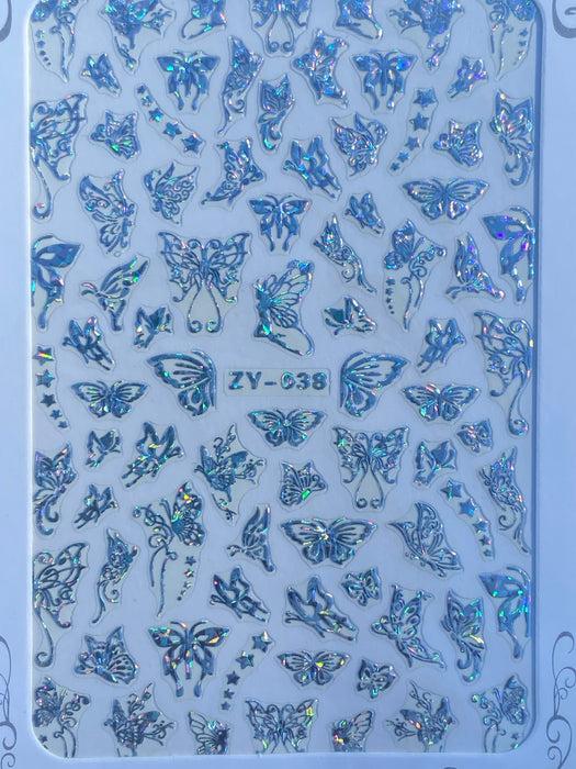 Butterfly Nail Art - 24 Styles
