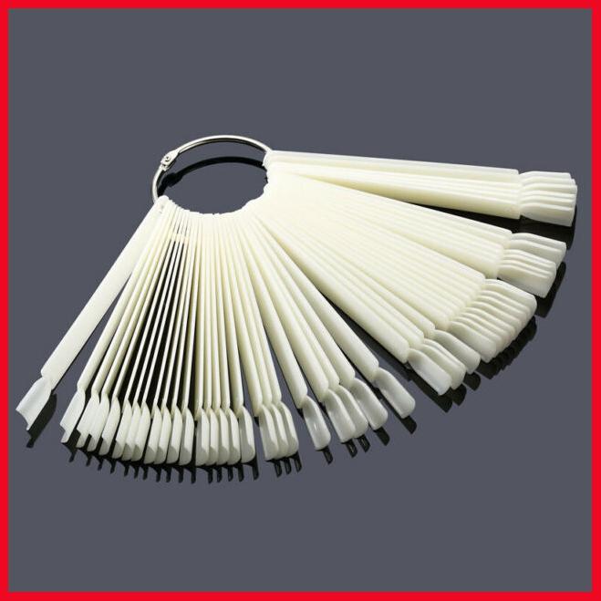 50Pcs False Display Nail Art Fan Wheel Polish