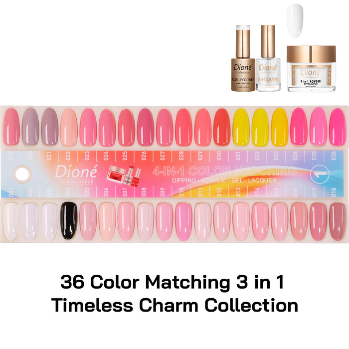 36 Color Matching 3 in 1 - Timeless Charm Collection(colors 1-36)