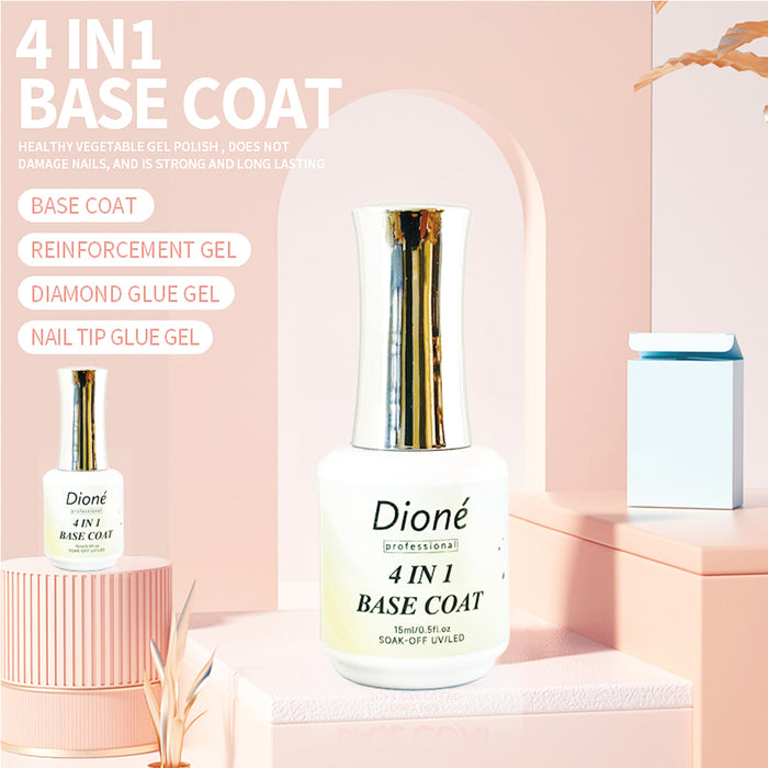 Dione Gel Base Coat: Buy One 8oz Bottle and Receive 12 Mini 0.5oz Bottles FREE!