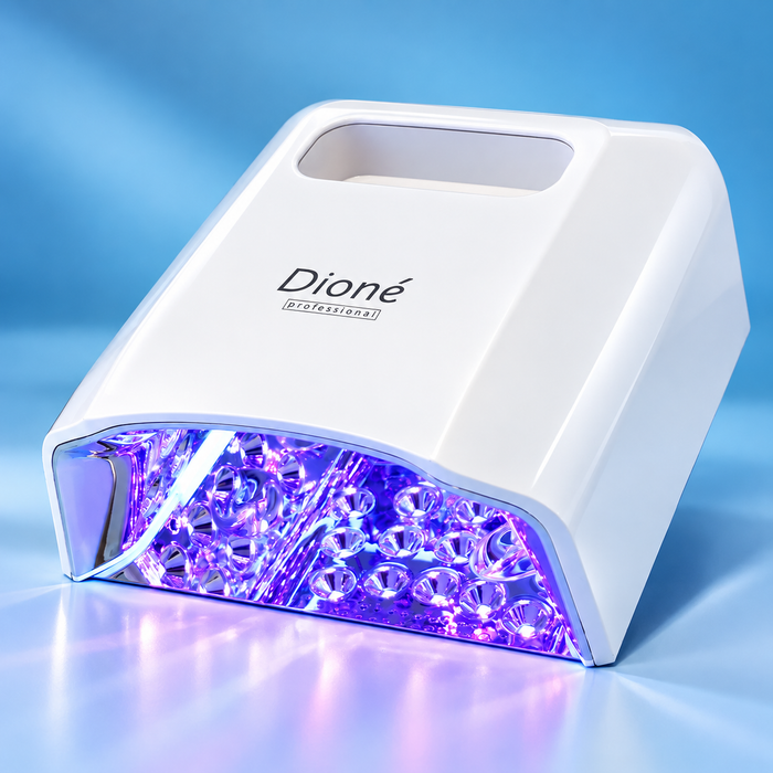 Đèn gel Dioné Pro Rechargeable LED/UV Nail Lamp màu trắng - đèn hơ gel không dây 128W cho thợ nail chuyên nghiệp