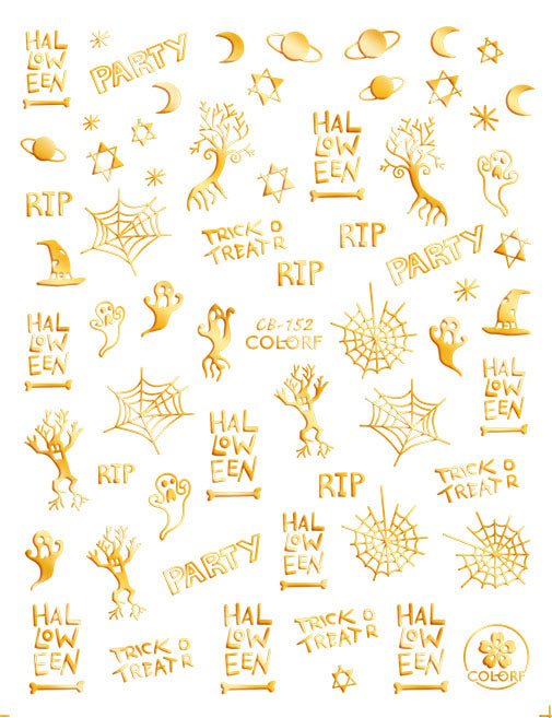 Halloween Nail Art Sticker        - 20 Sheets