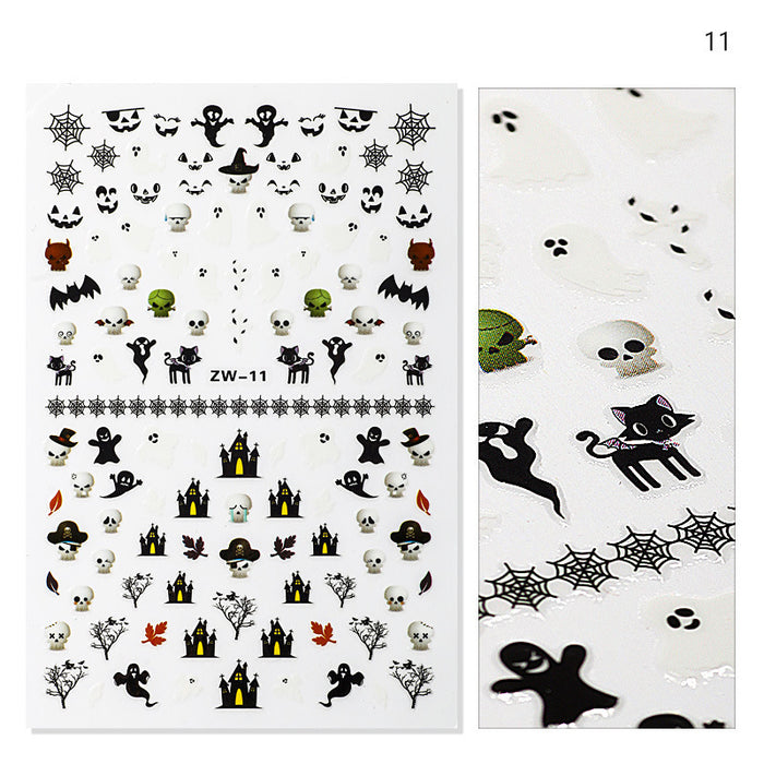 Halloween Nail Art Sticker        - 20 Sheets