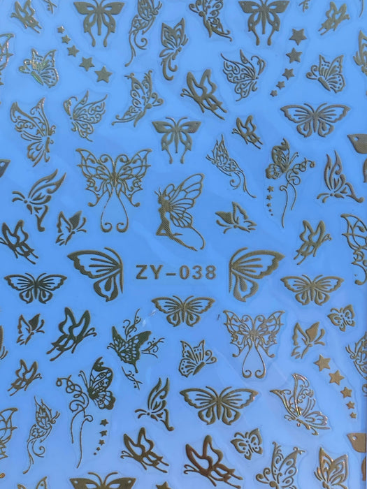 Butterfly Nail Art - 24 Styles